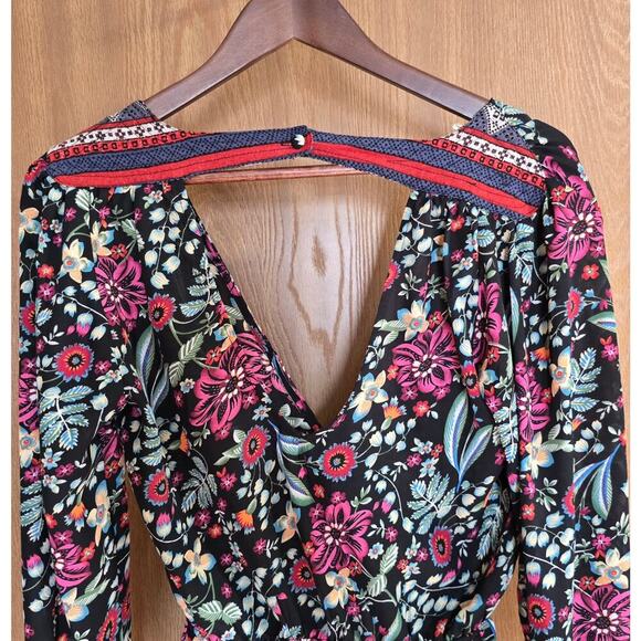 Gimmicks Floral Chiffon Peplum Top Blouse - Picture 5 of 9